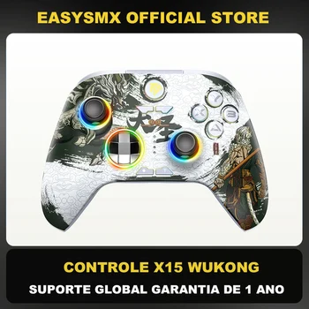 Easysmx x15 drahtloses Gamepad Bluetooth-Gaming-Controller kompatibel mit PC/ns/TV/Telefon/Steam mit RGB