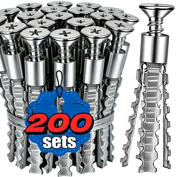 6/8mm Expansionsrohr für Hohlwände Metall-Expansionsschrauben-Set Selbstschneidende Schrauben Rohrbohrstopfen
