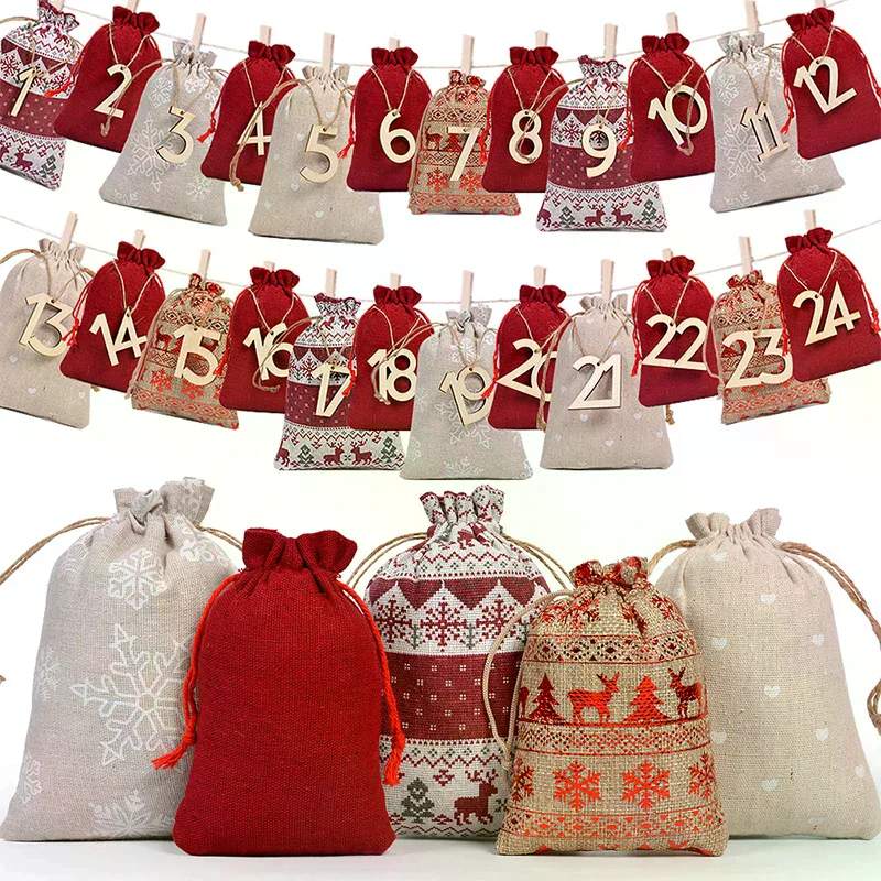 Weihnachts-Adventskalender-Taschen – Bild 3