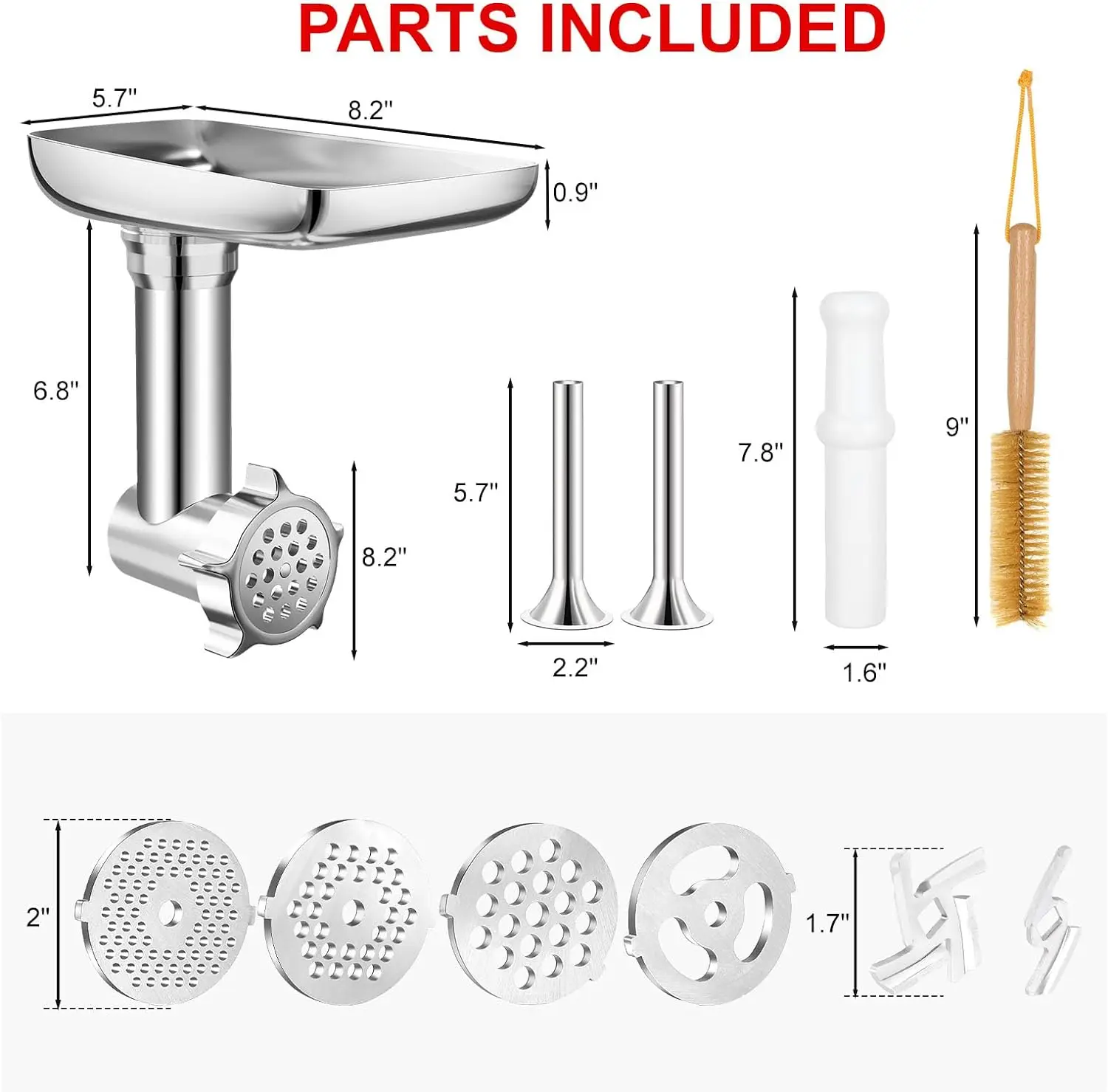 Aufsätze für Lebensmittelmühle aus Metall für alle KitchenAid – Bild 2