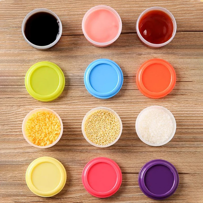 4 Stück 35ml Salat dressing behälter zum Mitnehmen Plastik – Bild 4