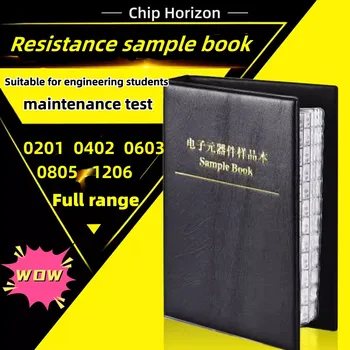 Widerstandskit SMD-Buch 0805 Widerstandssortimentskit 0201 0402 0603 1206 1 % FR-07 170 Werte 400 Werte 0R-10M