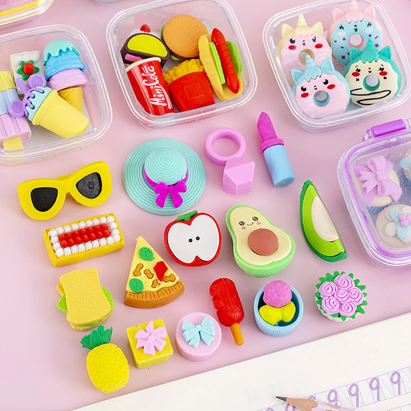 Kreative Lunch Box Radiergummi Set Verschiedene Schöne – Bild 4