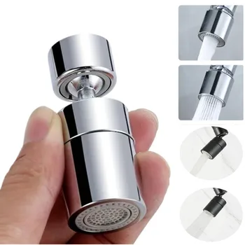 2-Modus-Sprühkopffilter für Küchenarmaturen, verstellbar, 360° ° Rotary Splashback Tap Nozzle Bubbler Kitchen
