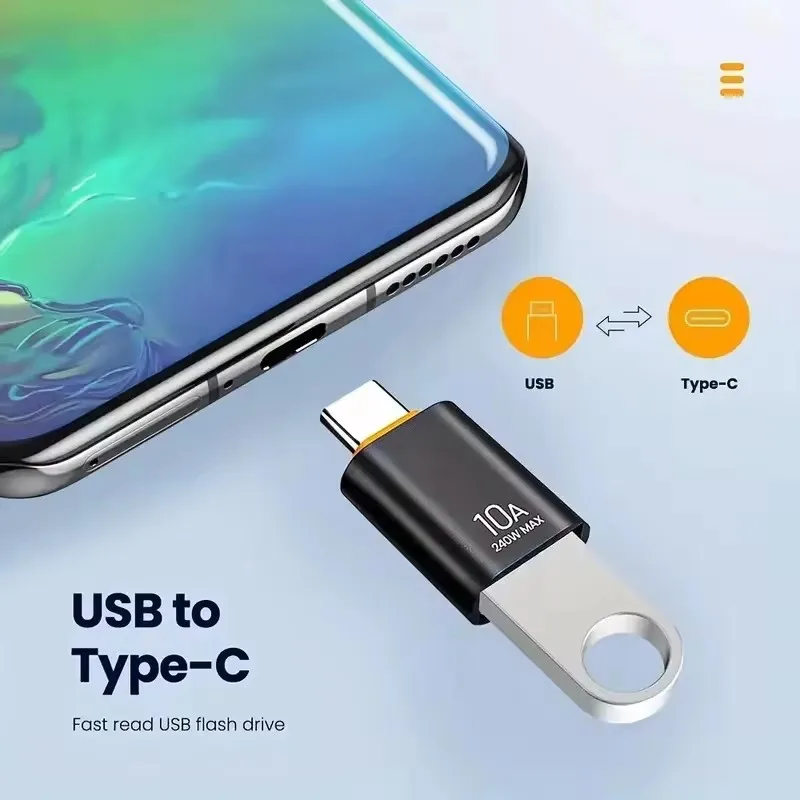 10A OTG Typ C Buchse auf USB A Stecker USB 3.0 auf Typ-C – Bild 2
