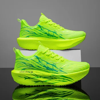 Marathon-Laufschuhe für Herren mit Carbonplatte, Spezial-Sportschuhe, Atmungsaktiv, Leicht, Bequeme