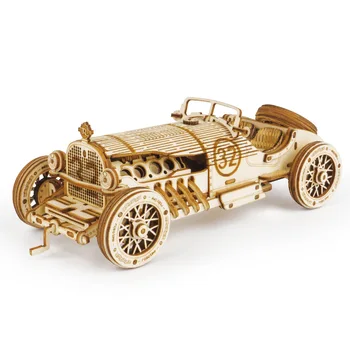 3D-Auto-Holzpuzzle, maßstabsgetreues Modell, DIY-Modellbausatz, handgefertigtes Geschenk, Heimdekoration