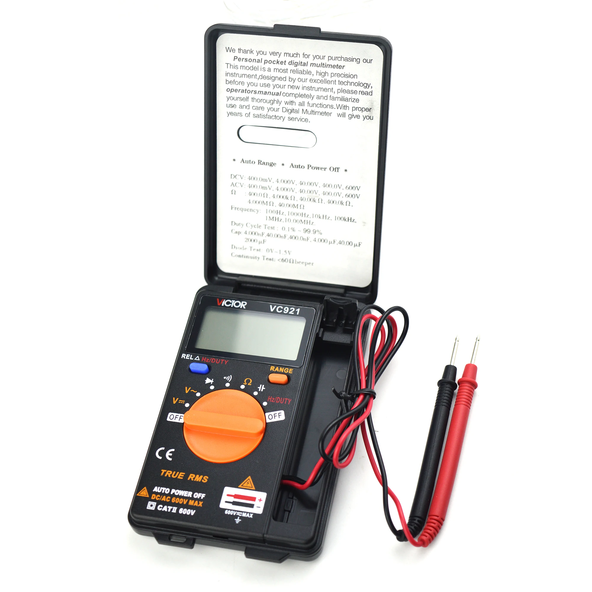 VICTOR VC921 Digitalmultimeter DMM Integrierter persönlicher – Bild 5