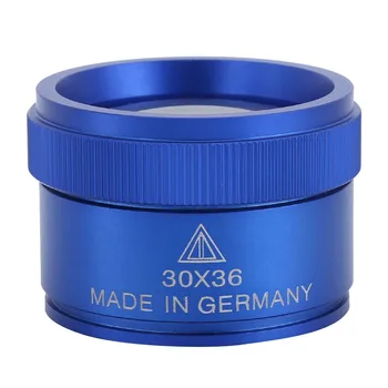 Professionelle 42mm29mm Größe Lupe Blaue Farbe 30X Handlupe Lupen Lupe Antiquitäten Identifizierung