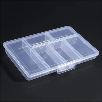 Schmuck-Aufbewahrungsbox, transparente Doppelschnalle, Aufbewahrungsbox für Ohrringe und Ringe