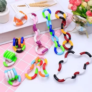 Tangle Fidget Toy Twisting Sensory Hand-Auge-Koordinationsspielzeug Angstlinderung Fingerspielzeug für Kinder