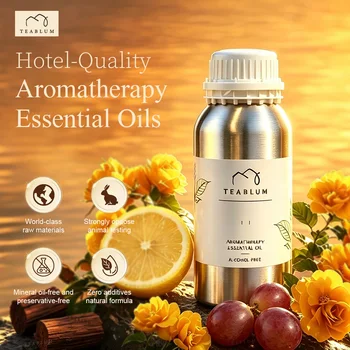 TEABLUM 500ML Aromatisches Hotel-Ätherisches Öl Hotels Heim-Lufterfrischer Reines Pflanzen-Ätherisches Öl