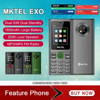 MKTEL EXO Funktion Telefon Senior Handy Dual SIM Dual Standby 1.77 "Display GSM MP3 MP4 FM Radio Starke