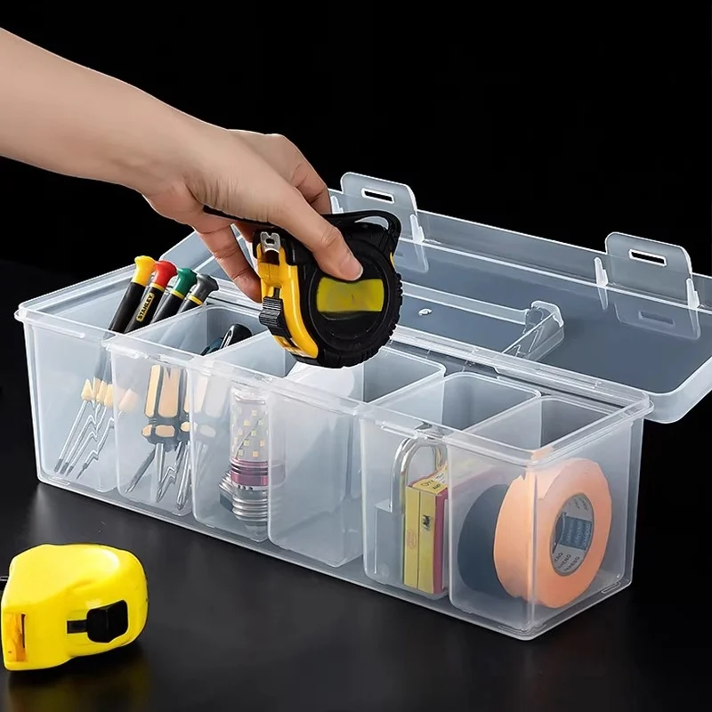 7-teiliges Set: 6 kleine Boxen + 1 große Box, transparenter – Bild 5