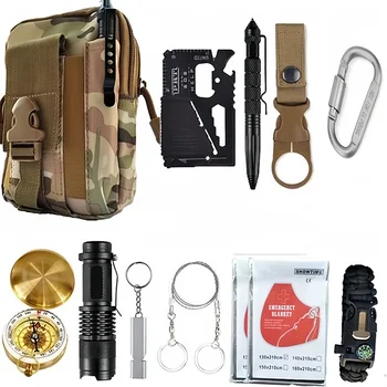 Outdoor-Abenteuer-Überlebensset SOS-Notfall-Erste-Hilfe-Kit Campingausrüstung Medizintasche