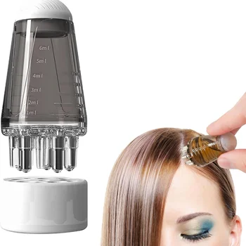 6 ml Kopfhaut Applikator Mini Kopf Massage Roller Ball Pinsel Haar Wachstum Ätherisches Öl Medizin Flüssigkeit