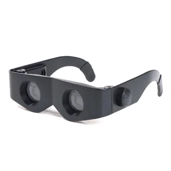 Schwarz Tragbare Gläser Stil Teleskop Lupe Fernglas Für Angeln Wandern Konzert Haupt Body15*4,5*3,5 cm