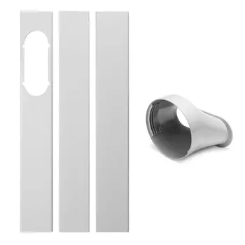 Tragbare Fenster Kit Schiebe Platte Einstellbare Adapter Wind Schild Abluft Schlauch Rohr Anschluss