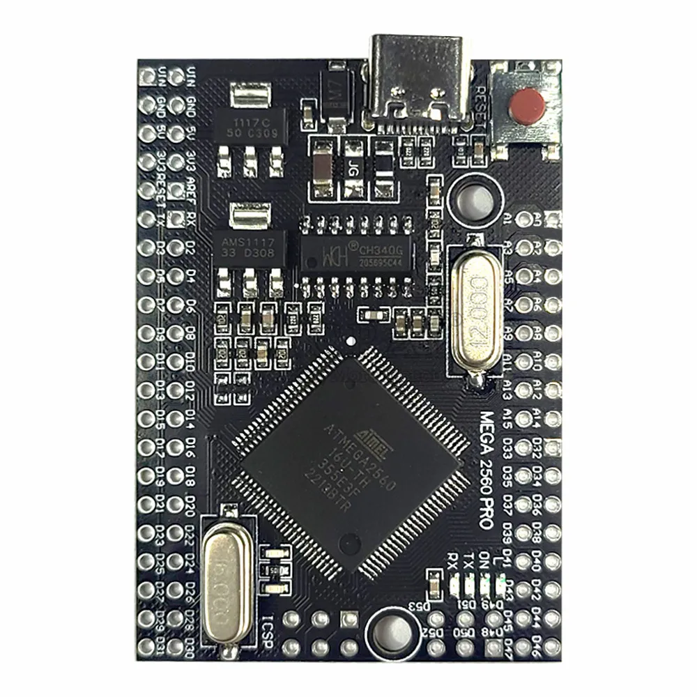 Mega 2560 Pro Board, USB-C, 256 KB Flash, 38×55 mm – Bild 4