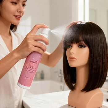 100ml/Stück Perückenpflege-Spray Haarsystem Anti-Frizz Glättung Anti-Verhedderung Schutz Synthetisches Haar