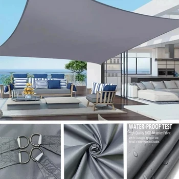300D MarkiseSommer Outdoor wasserdicht Anti-UV Schatten Leinwand Oxford Tuch Sonnenschutz Regenschutz Garten