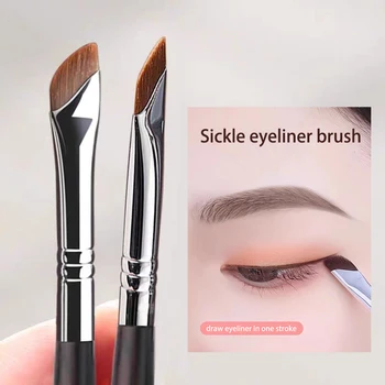 Sichel-Eyeliner-Pinsel, Lidschatten-Klingenpinsel, Detailpinsel, diagonale Augenbrauenpinsel, unter dem Lid