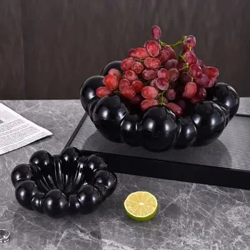 Keramik-Obstschale, abstrakte Kunst, Süßigkeiten, Snacks, Nüsse, Aufbewahrungsbox, Schlafzimmer, Schmuck
