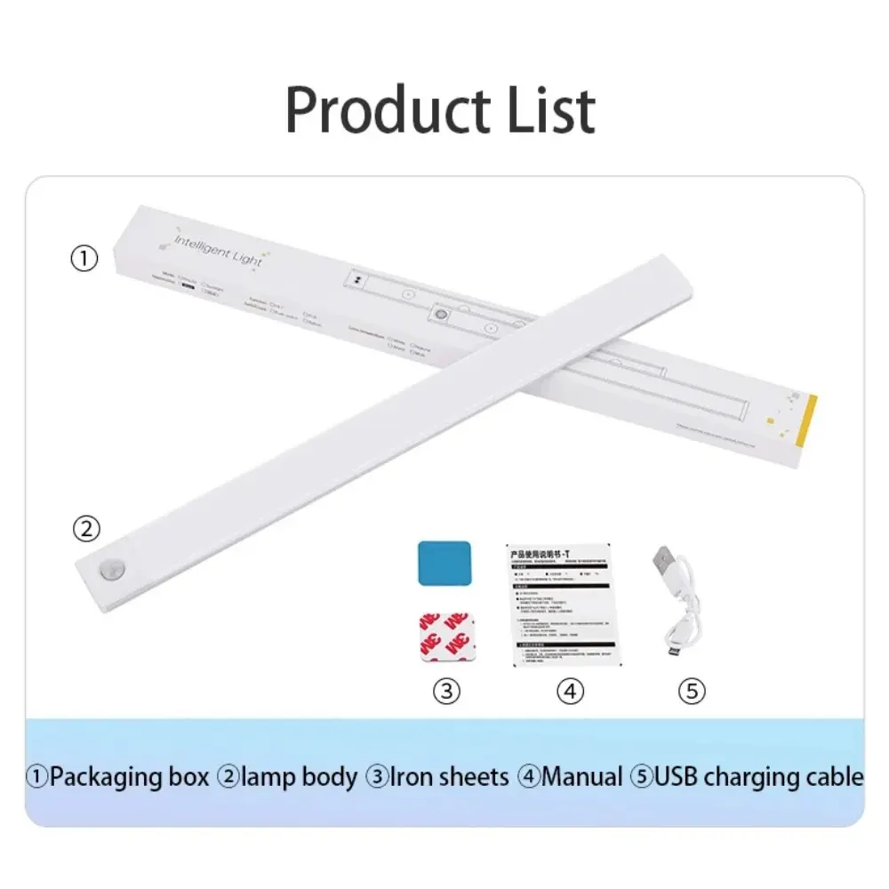 LED-Schrank leuchte USB Typ C wiederauf ladbare Bewegungs – Bild 6