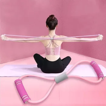 Widerstandsbänder mit Schaumstoff, Sport zu Hause, Yoga, Fitnesszubehör, Gummi-Zugseil, Trainings
