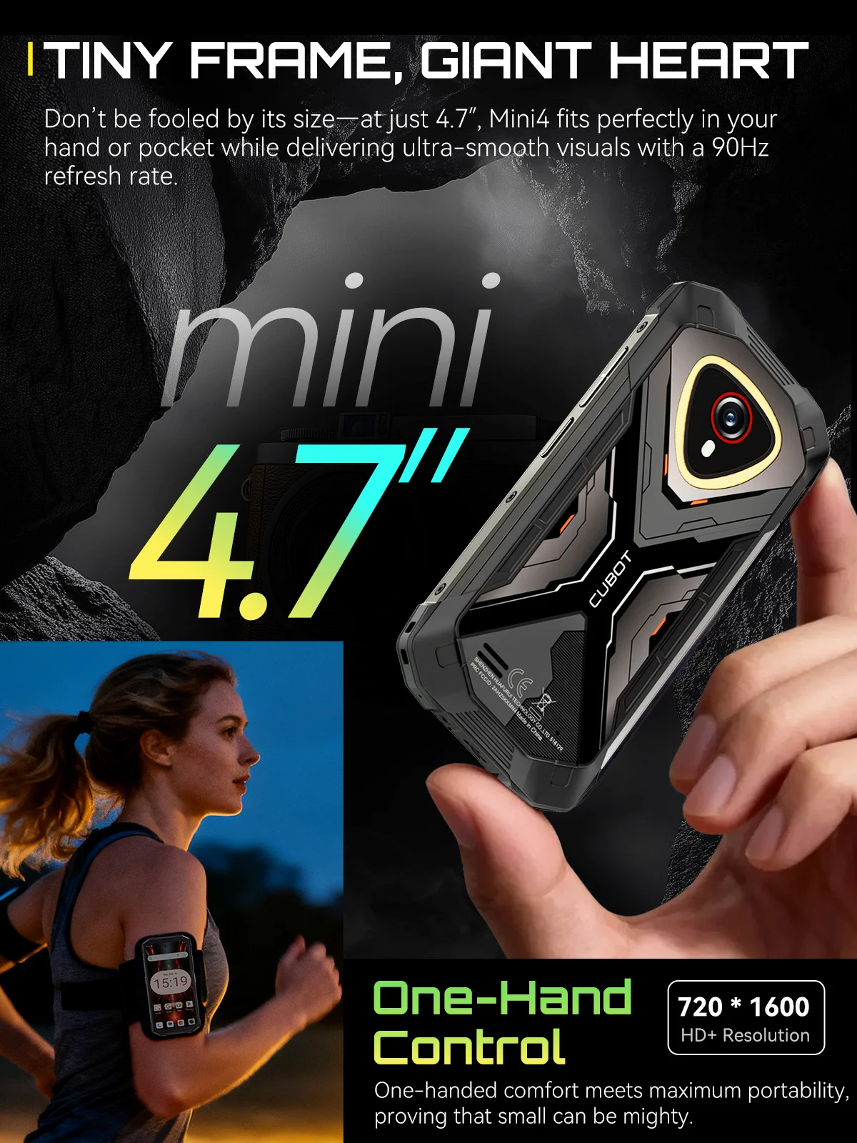 Robustes Mini-Smartphone Android 15 Cubot KingKong MINI 4 – Bild 3