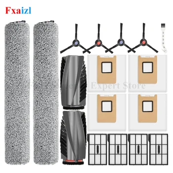 Zubehör für (Eufy Omni E25 / E28) Staubsauger Hauptwalze Seitenbürste Walze Mopp Tuch Staubbeutel Filter