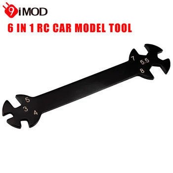 9imod Multifunktions 6 in1 Reparatur schlüssel 3/5/5//7/8mm Spann schloss und Mutter Schraubens chl üssel