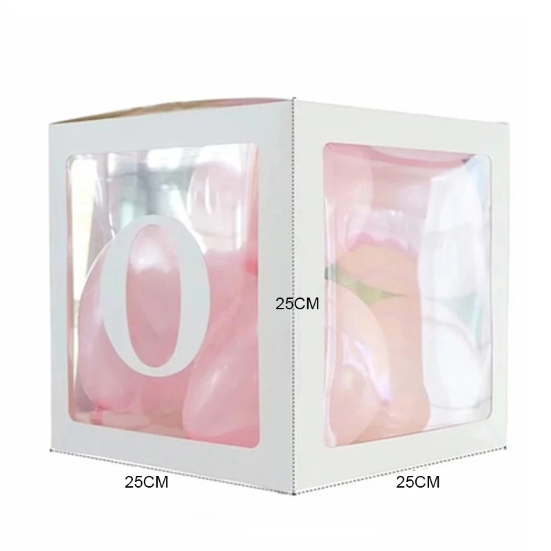 Transparente Buchstaben-Ballonbox, Babyparty-Dekoration – Bild 6