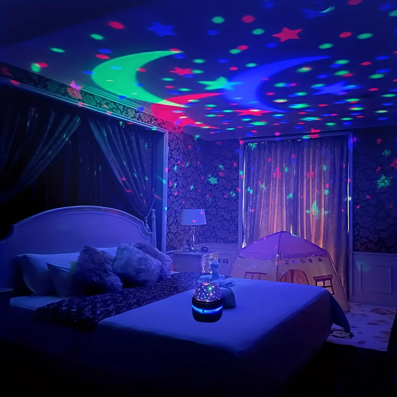 LED Sternenhimmel Nachtlichter USB Projektor Lampe Magic Ball – Bild 2