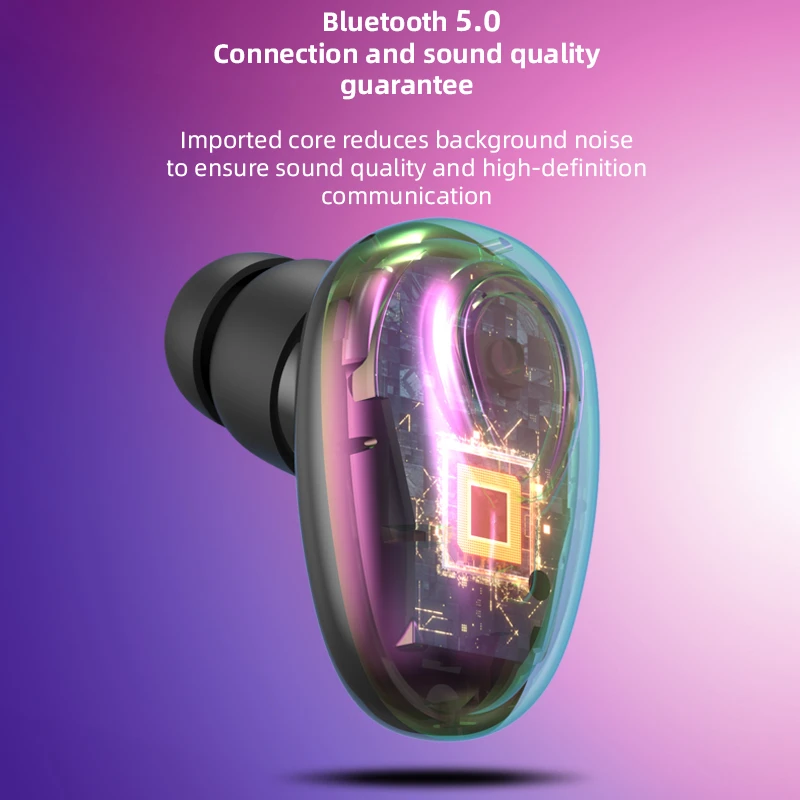 Mini unsichtbare Kopfhörer Bluetooth 5.0 kabellose Kopfhörer – Bild 2