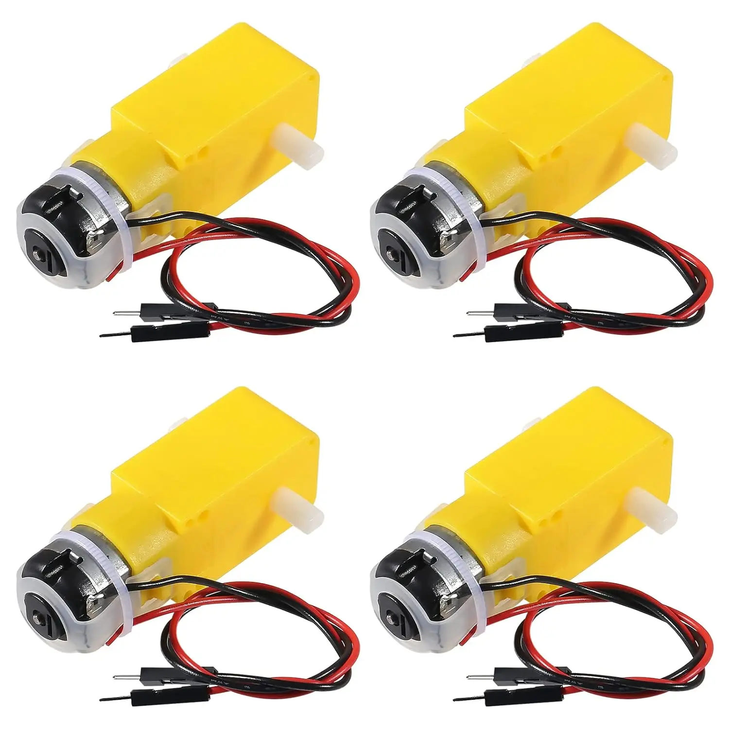 4 Stück TT-Motor Dual DC 3–6 V Getriebemotor 200 U/min