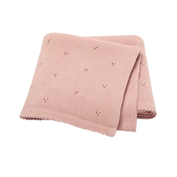 Babydecken, superweiche Neugeborene, Jungen und Mädchen, Baumwolle, gestrickt, Schlafdecken, Abdeckungen