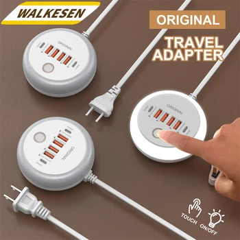 50W USB Ladegerät Multi Ports Power Streifen Buchse Schnelle Lade Reise Ladegerät Für iPhone Samsung Xiaomi