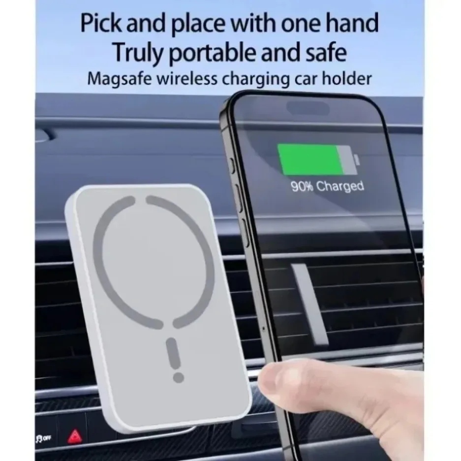 Magnetisches kabelloses Auto-Ladegerät für Lüftungsschlitze – Bild 6