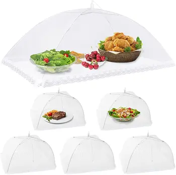 Lebensmittel Abdeckungen Mesh Faltbare Küche Anti Fly Moskito Zelt Dome Net Regenschirm Picknick Schützen