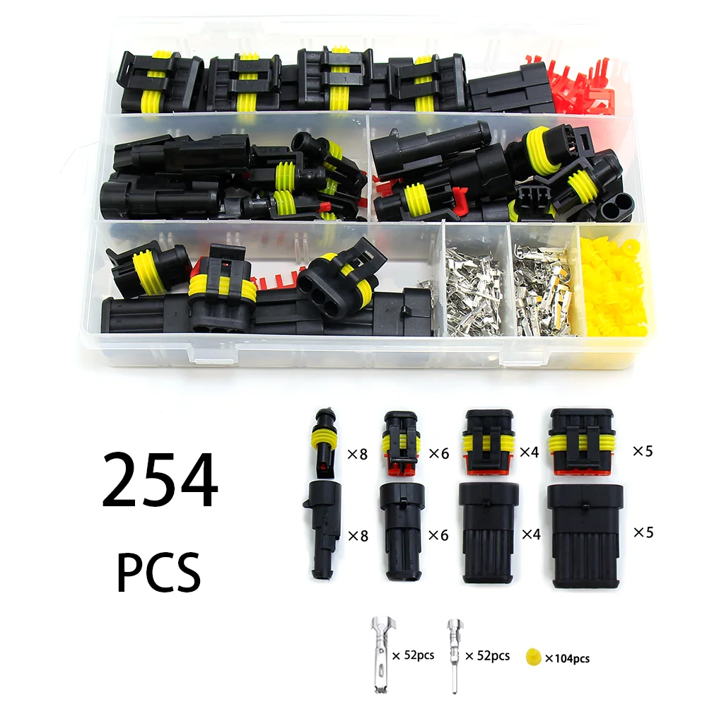 Wasserdichtes Steckverbinder-Set, Kfz-Kabel – Bild 4