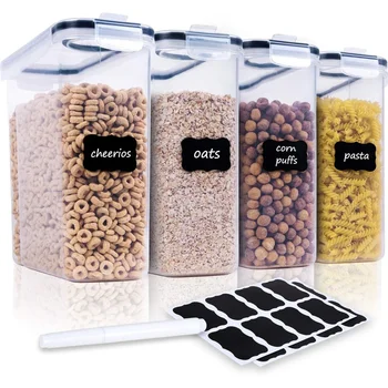 Aufbewahrungsbehälter für Müsli, 4L luftdichte Lebensmittelbehälter mit Deckel, Müsli-Spender
