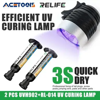 Relife RL-UVH902 10ml uv 3s schnell trocknende Löt masken tinte für Handy reparatur sprung draht (2 Stück)