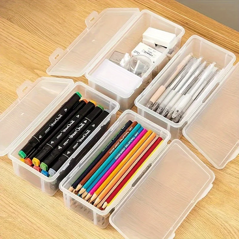 1/4 große, durchsichtige Kunststoff-Aufbewahrungsboxen mit