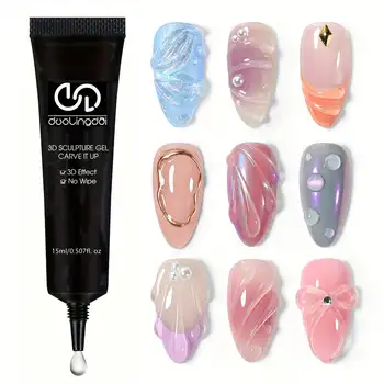 3D-Gel - Nail-Art-Modellierungsgel, geeignet für Nageldesign, Herbst und Winter, DIY-Nagelkunst zum Malen