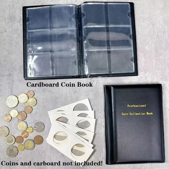 Münzsammelalbum mit 60 Taschen für 2x2 Zoll Münzen, Aufbewahrungsbuch für Gedenkmünzenhalter & -boxen