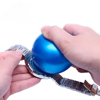Uhrengehäuse, offene Kugel, blau, 7 cm Durchmesser, langlebiges Gummi, sicher, zuverlässig, tragbarer
