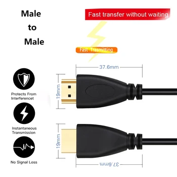 0,5M - 5M Hochgeschwindigkeits-HDTV-Kabel Gold HDTV Ultra HD 4K HD 2160p 1080P 3D Elektronik Digital