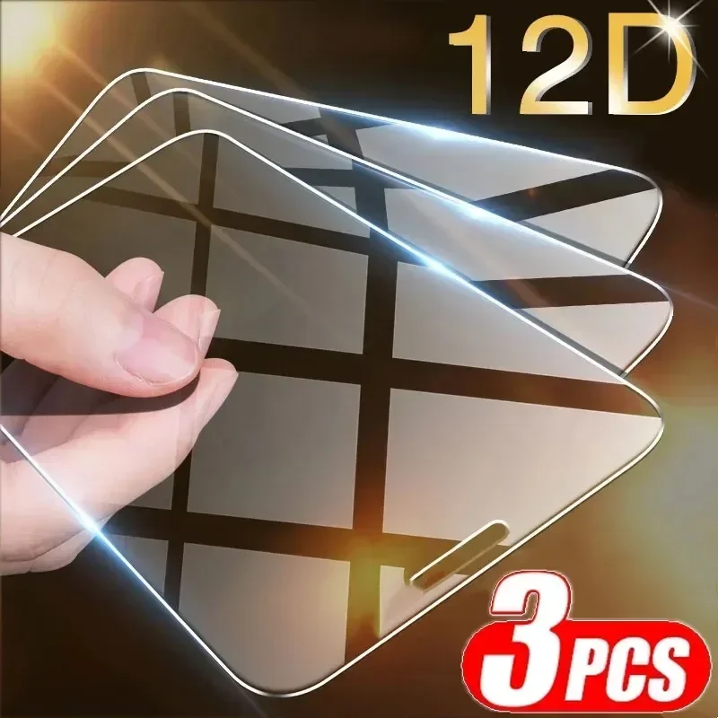 3 Stück gehärtetes Glas für iPhone 14 13 12 11 15 Pro Max