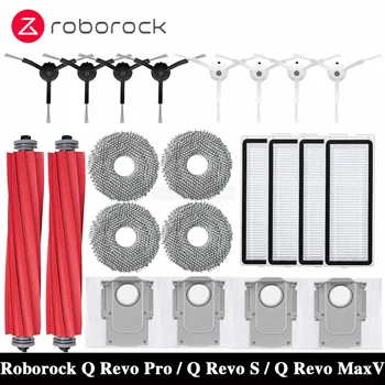 Roborock Q Revo MaxV/Q Revo S/Q Revo Pro Roboterstaubsauger Zubehör Staubbeutel Hauptseitenbürste Hepa-Filter